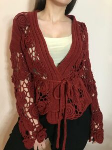 handmade knit jacket