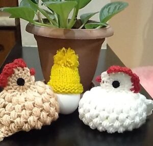 Easter Egg Crochet Decoration 6pcs/set