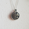 Pomegranate Pendant , Hayr Mer Armenian prayer pendant , Ejmiatsin cross prendant , Armenian symbols STERLING SILVER 925 Armenian jewellery , cross pendant