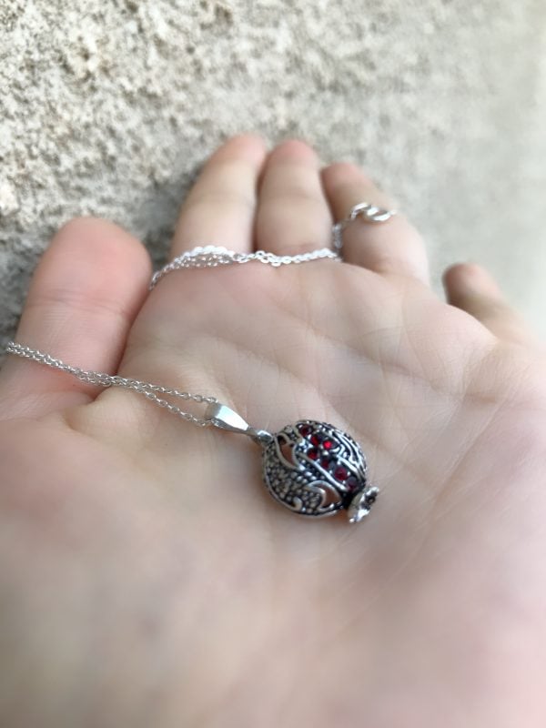 Silver Pomegranate Pendant