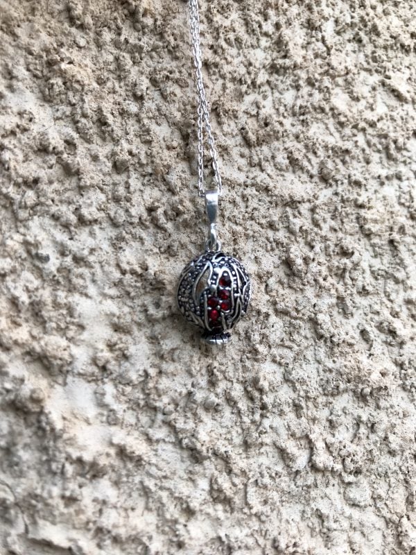 Silver Pomegranate Pendant