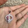 Sterling Silver Pomegranate Pendant