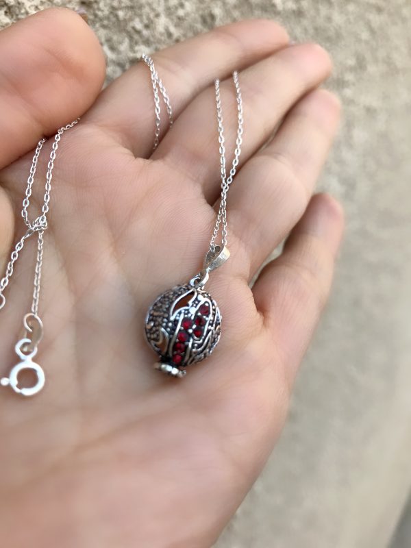 Silver Pomegranate Pendant