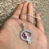 Sterling Silver Pomegranate Pendant