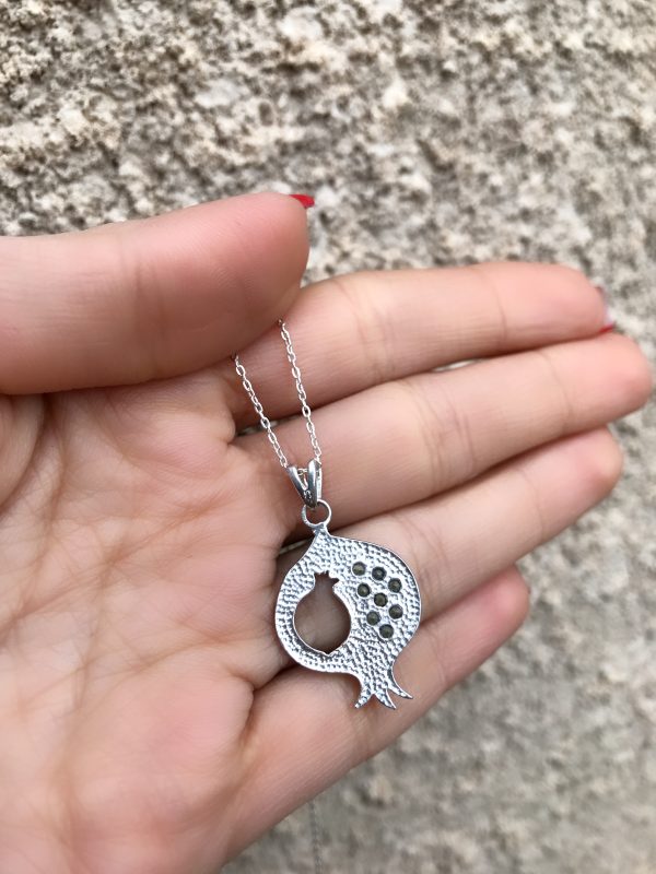 Sterling Silver Pomegranate Pendant