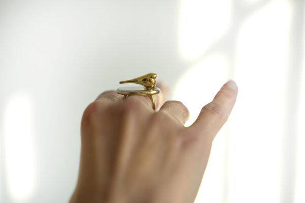 Unusual Ring For Woman, Minimalist Jewelry, Statement Ring, Modern ring, Solid Silver Ring, Chunky ring, Animal Ring, Bird Ring, Animal