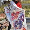 "Armenian Letters With Still Lifes" Scarf