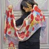 "Pomegranates And Papavers" Silk Scarf