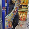 Silk, chiffon scarf "Armenian girl running to motherland" by Gandz # 2618
