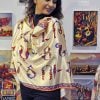 "Armenian Bird-Letters" Silk Scarf