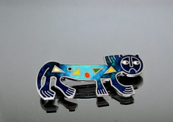 Yeghegnadzor Sea Blue Tiger Brooch