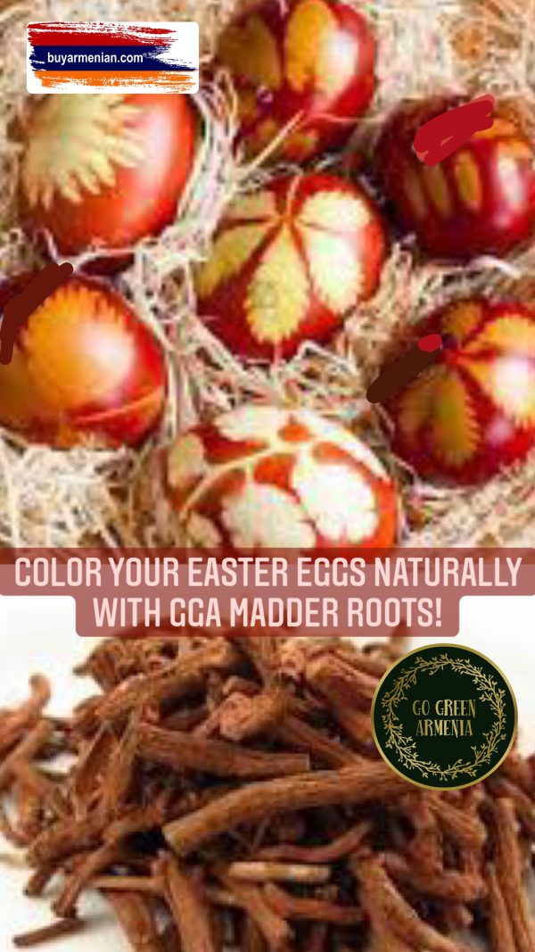 Madder Root Tea for Easter Eggs