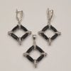 Onyx Silver Jewelry Set