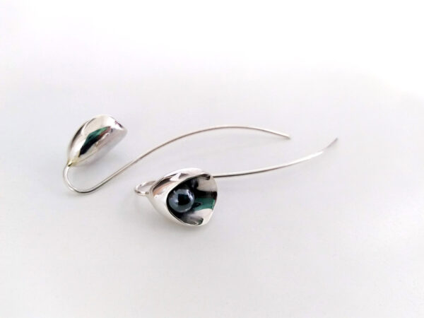 Silver Calla Earrings