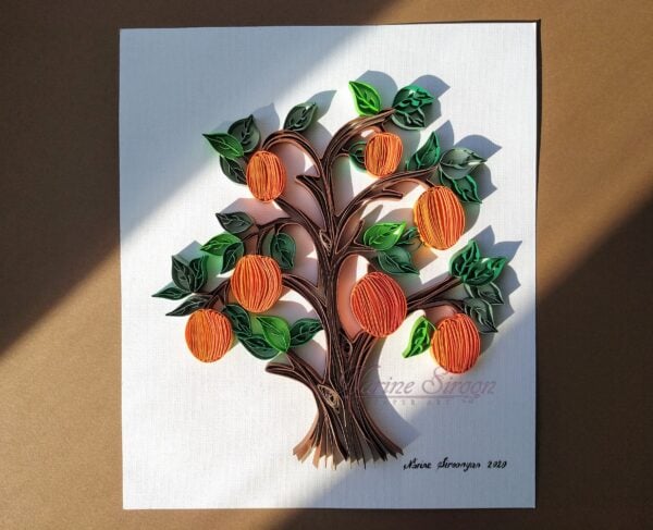 Quilled Armenian Apricot Tree of Life