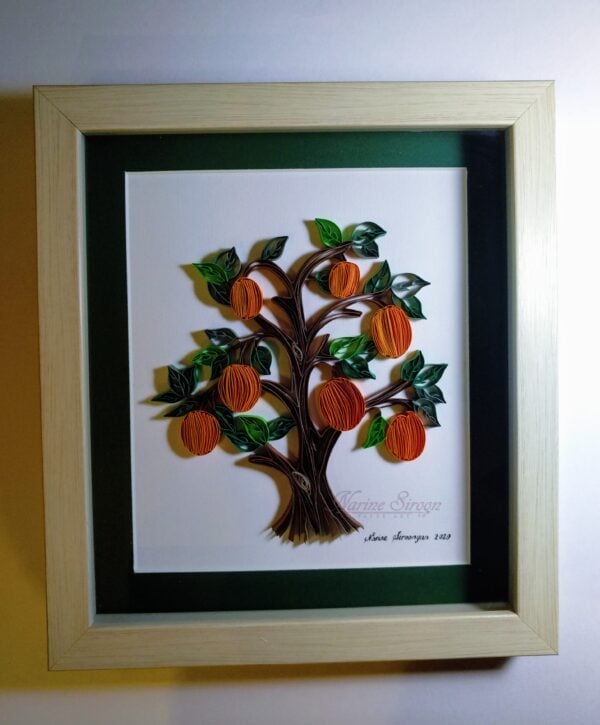 Quilled Armenian Apricot Tree of Life