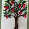 Armenian Pomegranate tree quilling techniques