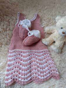 Pink Crochet Dress | Baby Girl
