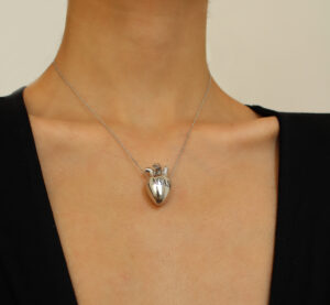 Silver Plated Heart Necklace