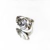 Art Nouveau Earrings, Necklace , Ring Silver Set,Art Dèco Statement Silver earrings, Dome Ring, Modern Necklace, Statement Earrings, Gift