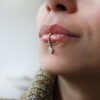 NO PIERCING REQUIRED Silver Fake Lip Ring, Fake Lip Piercing, Faux Lip Ring, Fake lip Cuff, Coachella Jewelry, Lip Jewelry, Lip Hoop Ring