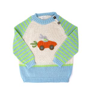 Carrot Car Easter Sweater for Kids