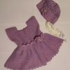 Purple Crochet Baby Dress