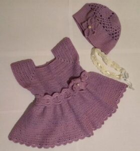 Purple Crochet Dress | Baby Girl