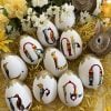 EASTER EGG WITH ARMENIAN BIRD LETTERS