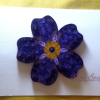 Quilled artwork Forget-me-not flower