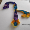 Quilled Armenian letter D "Դ"