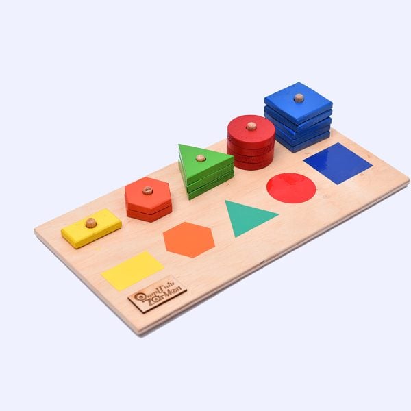 "Colorful Geometry" Wooden Toy