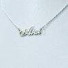 Silver "Name" Necklace.