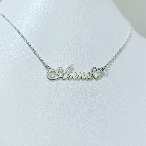 Silver "Name" Necklace.