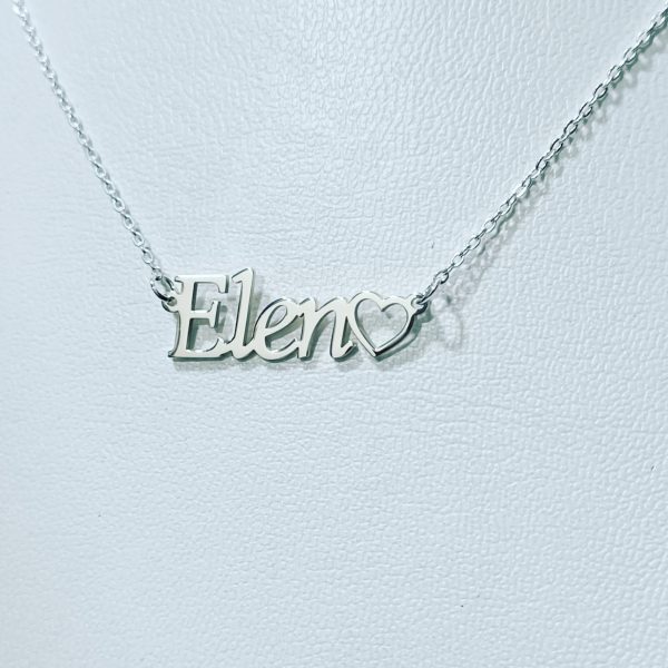 "Name" Silver Necklace