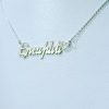 "Name" Silver Necklace