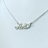 Silver "Name" Necklace.