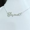 "Name" Silver Necklace