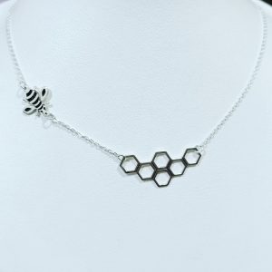 Silver ” Bee ” necklace