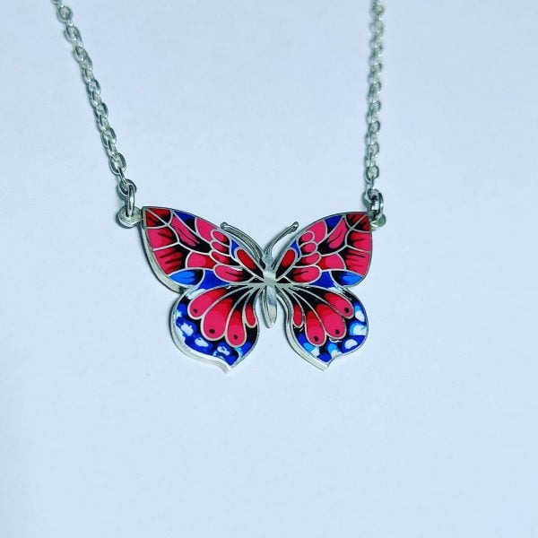 "Butterfly" Silver Necklace