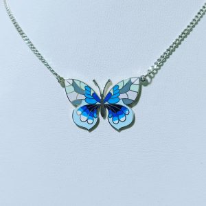 Silver ” Butterfly ” necklace.