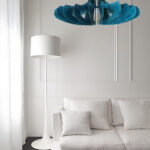 Azure Pendant Light, Modern Chandelier Lighting, Wooden Light Fixture, Hanging Dining Lamp, Minimal Contemporary Ceiling Light, Wood