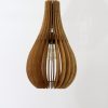 Wood Pendant light Hanging Dining Lamp, Minimalist Lighting Dining, Rustic Light Fixture, Modern Ceiling Lighting Contemporary Lamp Shade