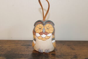 Handmade Ceramic Bell / Owl