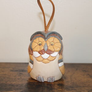 Handmade Ceramic Bell / Owl
