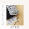 ARMLIN Silver metallic clutch