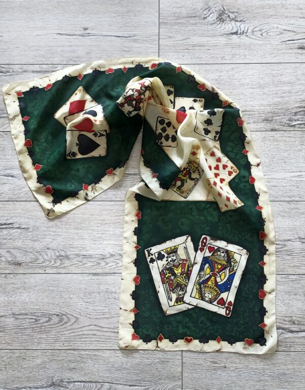 “Playing Cards” Silk Scarf