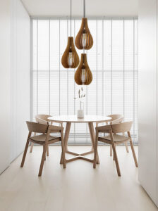 Wood Pendant light Hanging Lamp, Minimalist Lighting