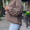 Bubble Sleeve Cardigan