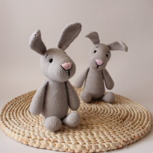 Baby Bunny toy ,Crochet doll, Gift for babies and kids, Rabbit toy, 1st birthday gift, Handmade toys